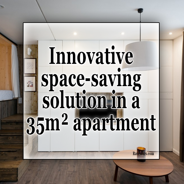 Innovative space-saving solution in a 35m² apartment