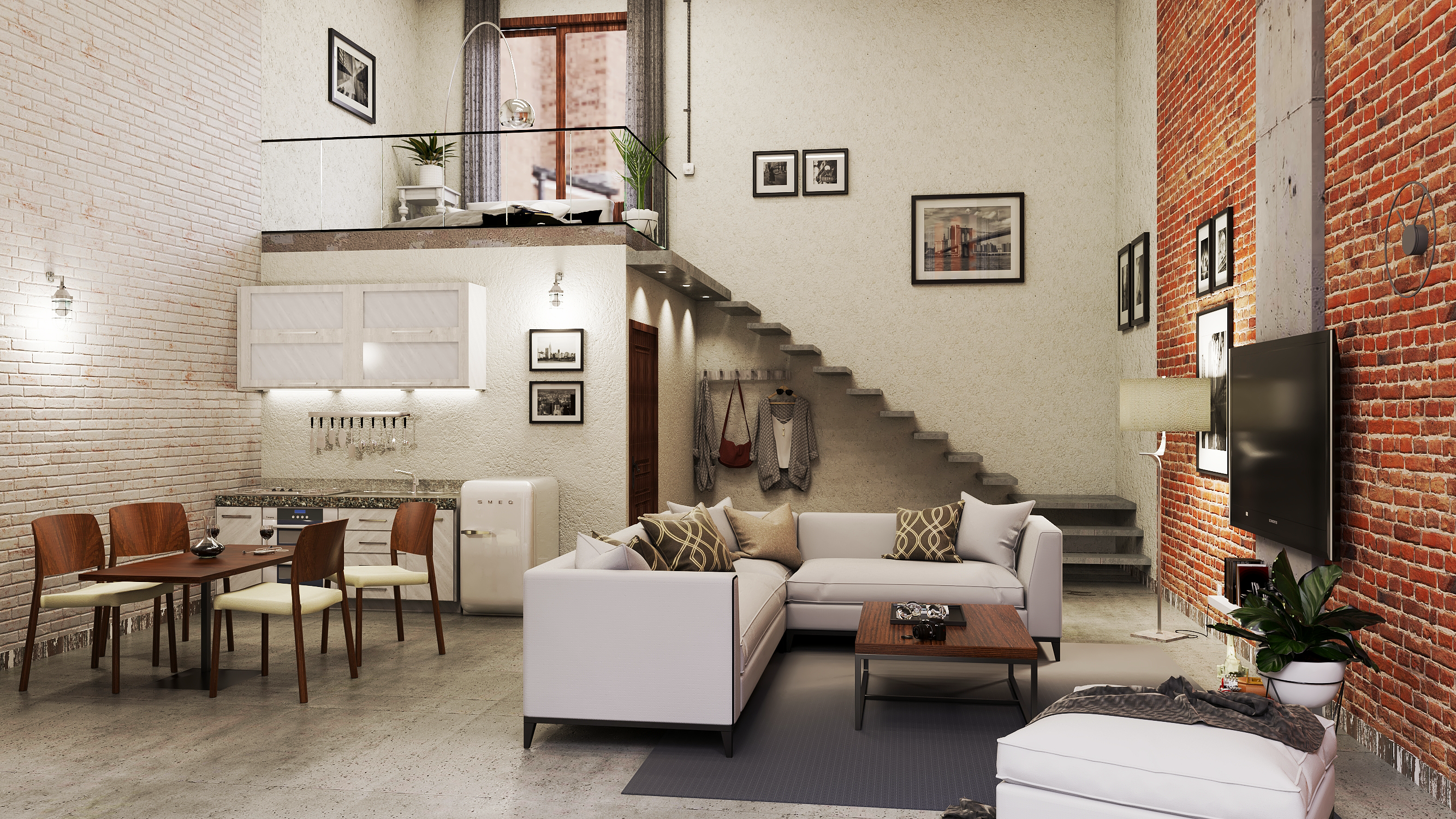 Industrial Chic Loft Studio