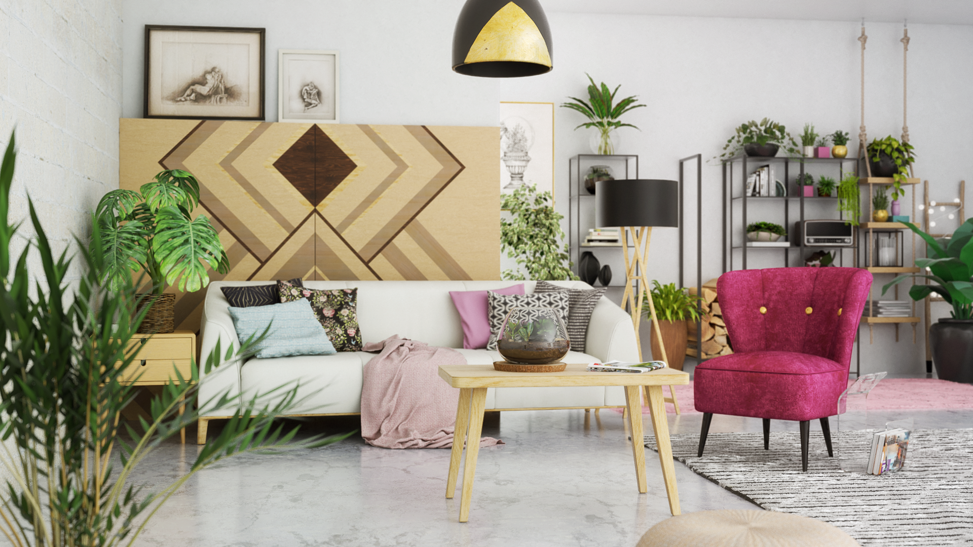 Eclectic Livingroom Scene