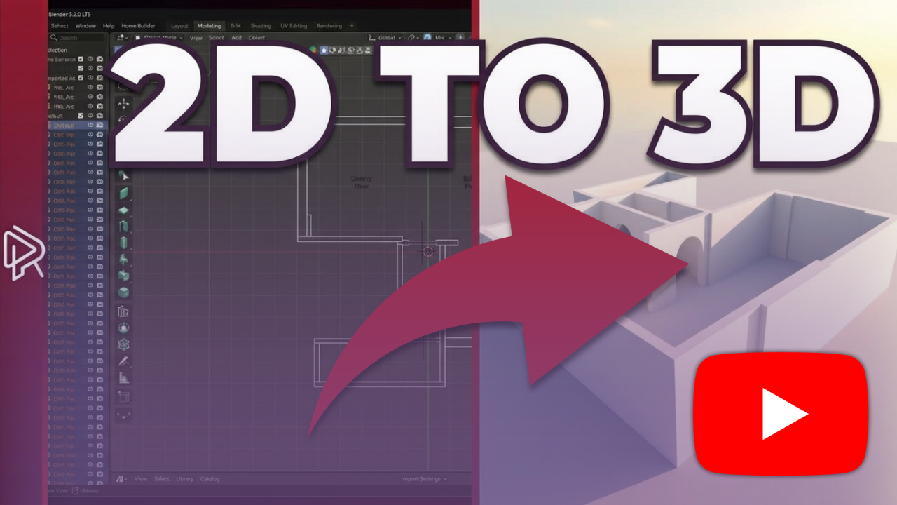 Import DXF Into Blender: Turn a Floor Plan Into a 3D Shell