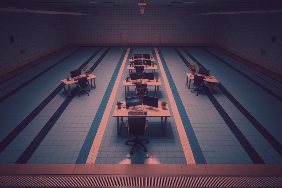 Lessons from a Swimming Pool Office: Redefining Workplace Design